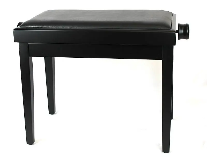 A Buon Prezzo EXTREME PJ018 BK SA BLACK PIANO BENCH PANCHETTA PIANOFORTE RETTANGOLARE NERA SATINATA REGOLABILE