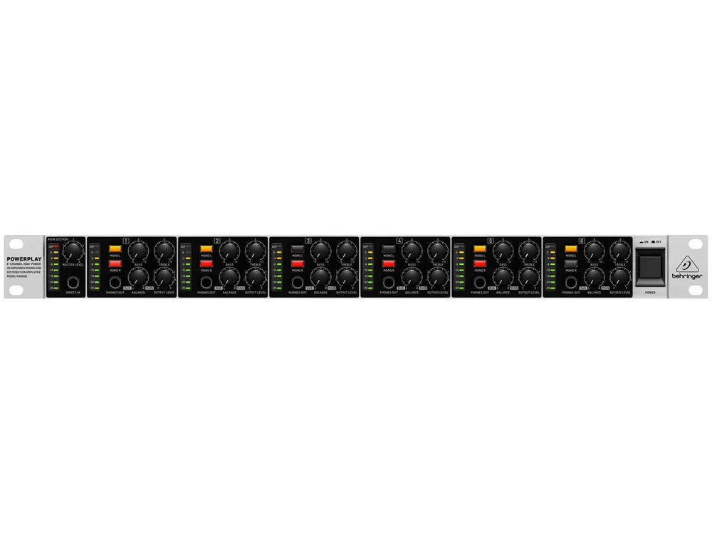 Affare BEHRINGER HA6000 AMPLIFICATORE E MIXER PER CUFFIE A 6 CANALI EX-DEMO