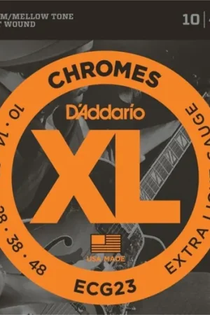 Bestseller D‘Addario ECG23 XL Chromes, Flat Wound, Extra Light, 10-48