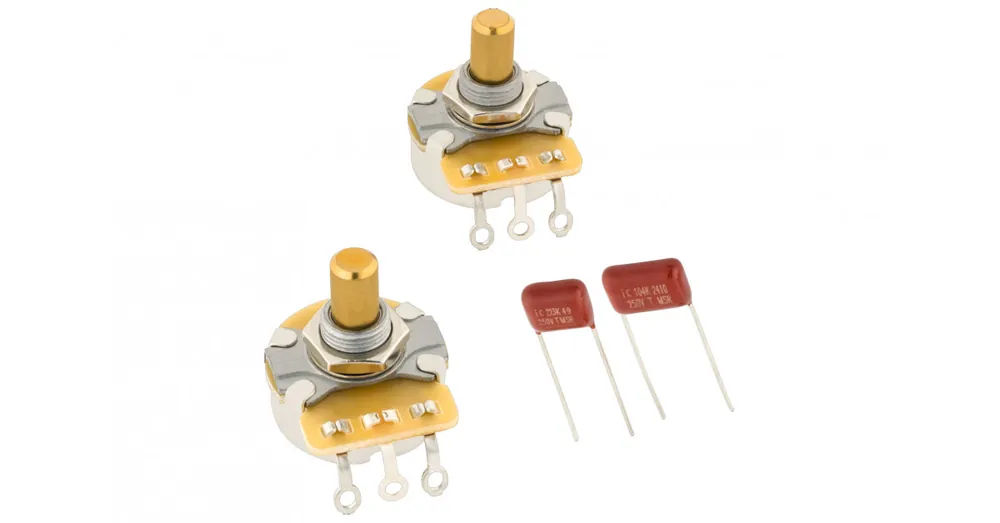 Offerta Speciale Fender Telecaster Split Shaft Potentiometer and Capacitor Kit