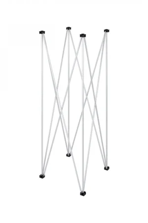 A Buon Prezzo STRUTTURA A RAGNO 50 X 50 CM IN ACCIAIO ANODIZZATO 4 PUNTI DI APPOGGIO ALTEZZA 160 CM