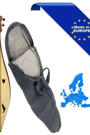 Bestseller APPALACHIAN DULCIMER PICCOLO TOP ABETE FONDO LIME FASCE E MANICO ACERO SCALA 615MM CON BORSA